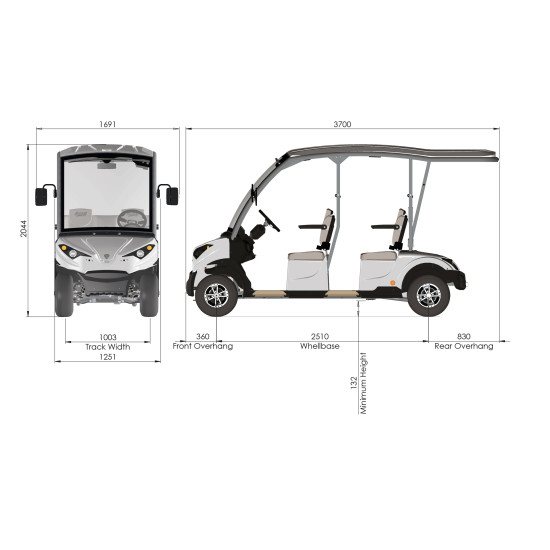 M4 - 4 Kişilik Golf Aracı